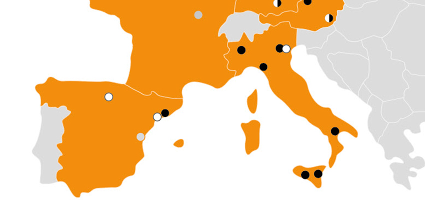 AGROLAB sites in South-Europe